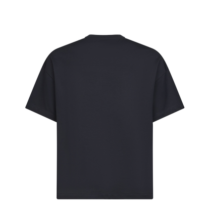 Men's Logo Letter Cotton T-Shirt Blue