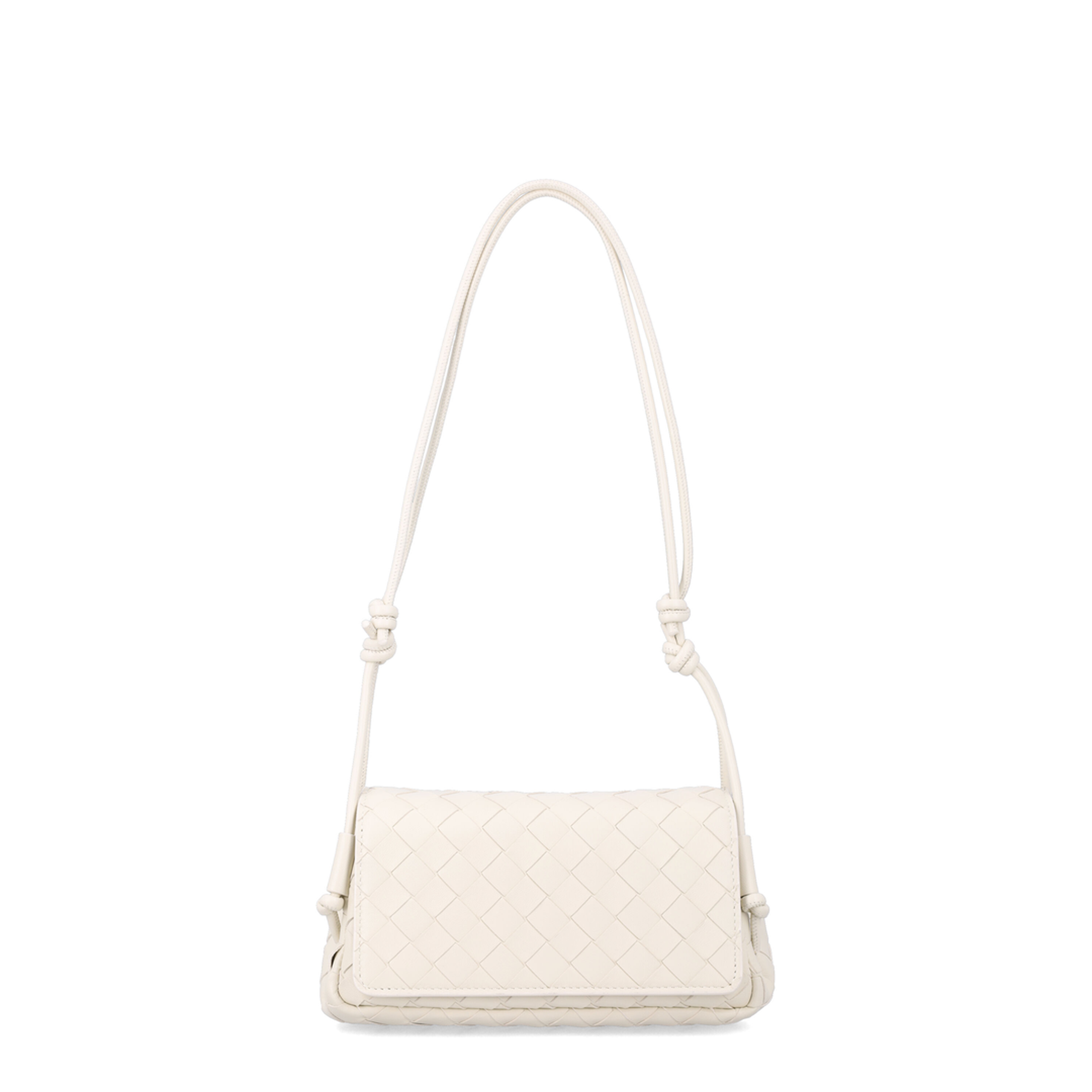 Notturno Intrecciato Nappa Crossbody - Sea Salt