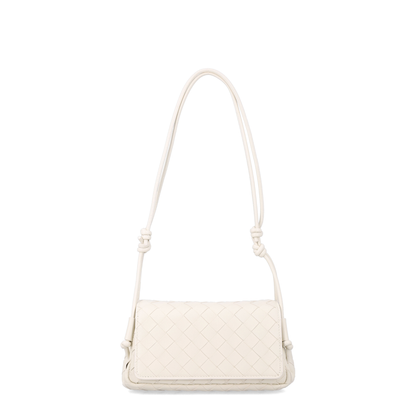 Notturno Intrecciato Nappa Crossbody - Sea Salt