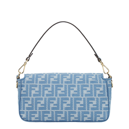 Baguette Canvas Shoulder Bags - Blue