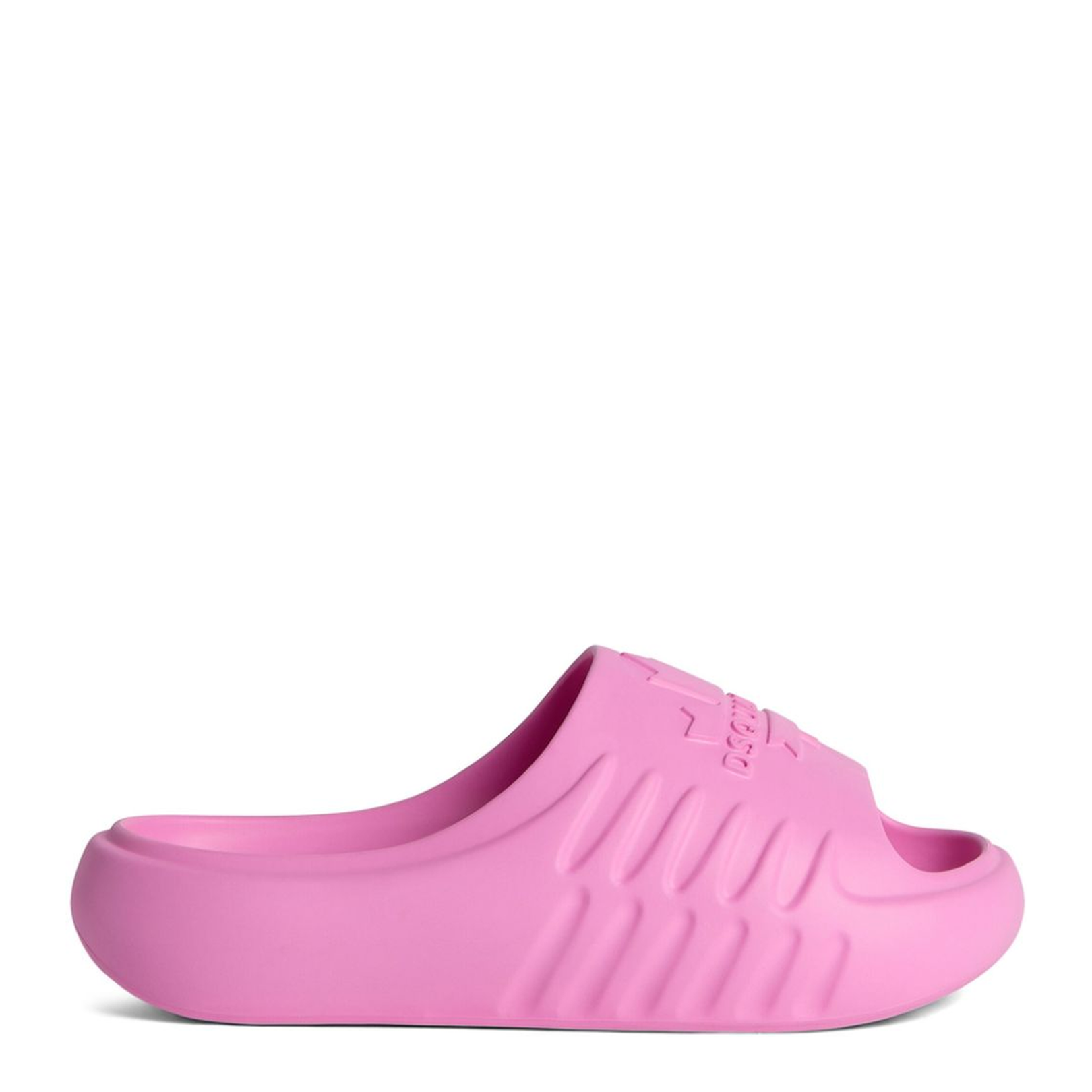 Pink Embossed Logo Sandals