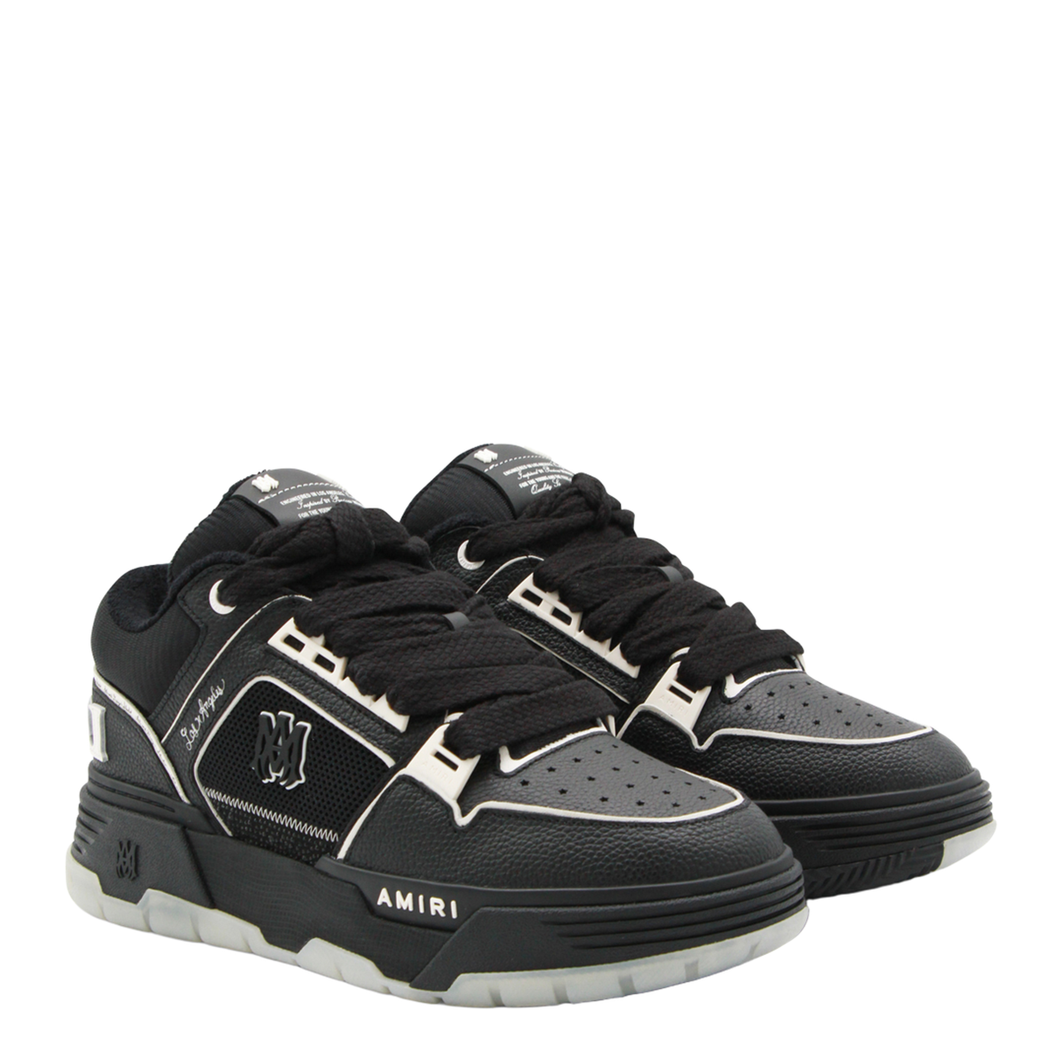 Leather Mesh Sneakers