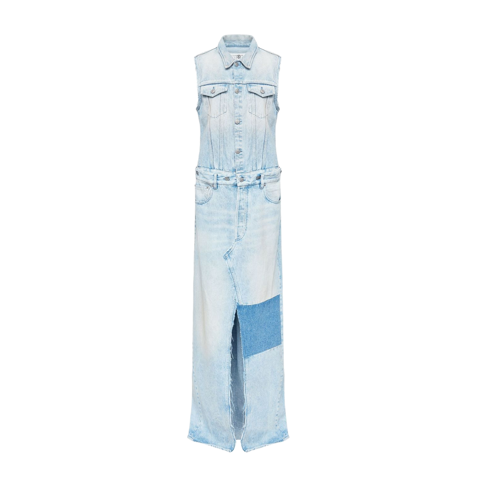 Clear Blue Maxi Denim Dress