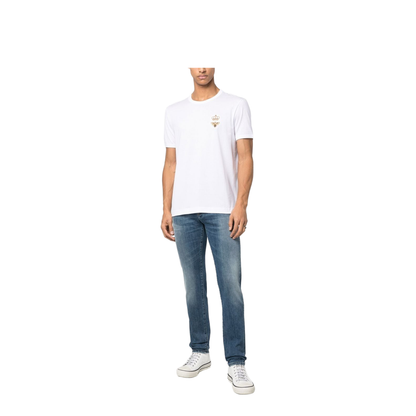 MAYFEYR - Dolce & Gabbana - Cotton Jersey T-Shirt With Lurex Embroidery - G8PV1ZG7WUQ