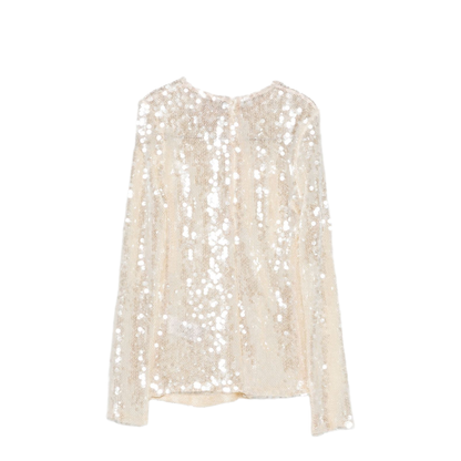 Sequined Top In White