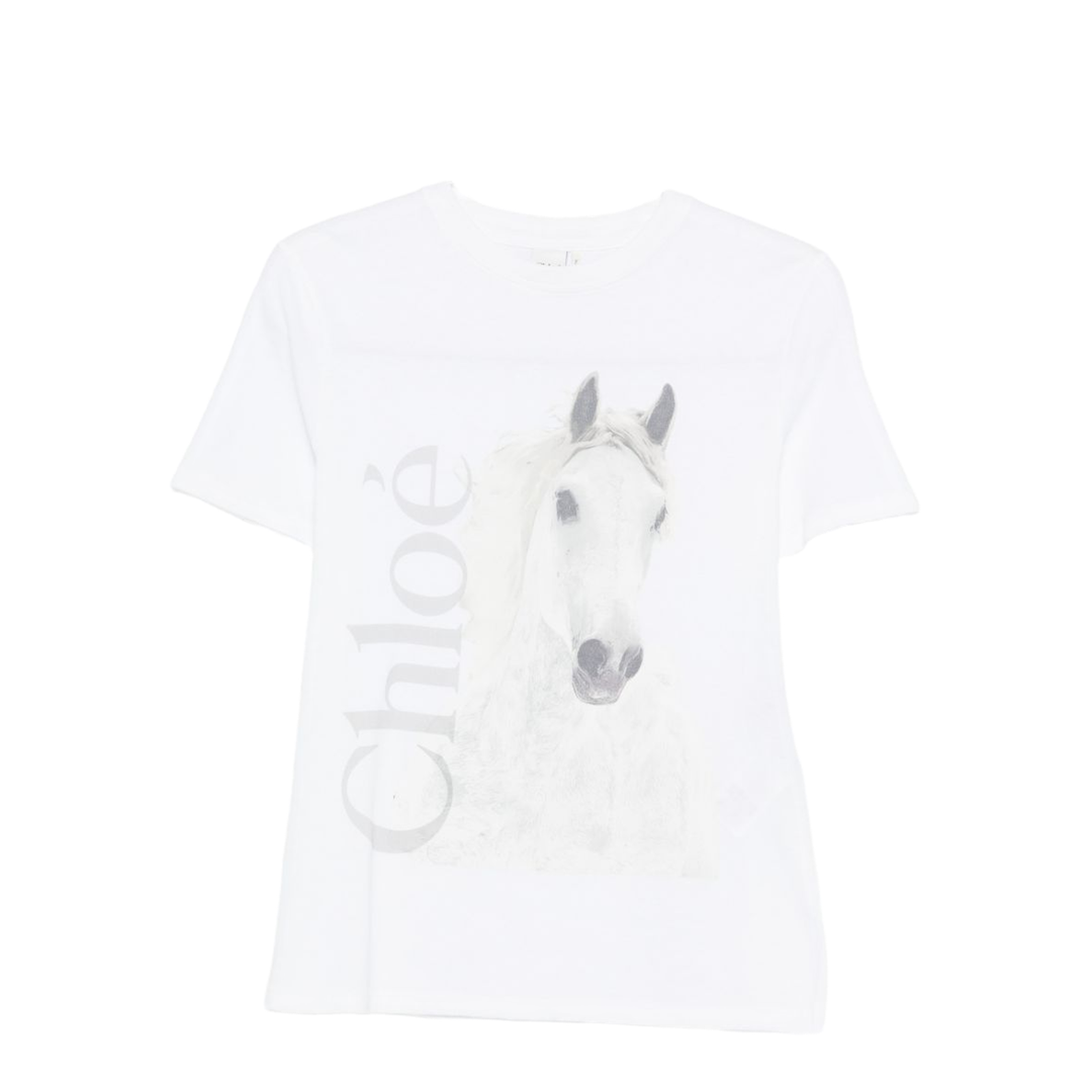 Chloé Chloé Chloè T-shirts and Polos White Chloé White T-shirt with logo print | TheDoubleF main image 4