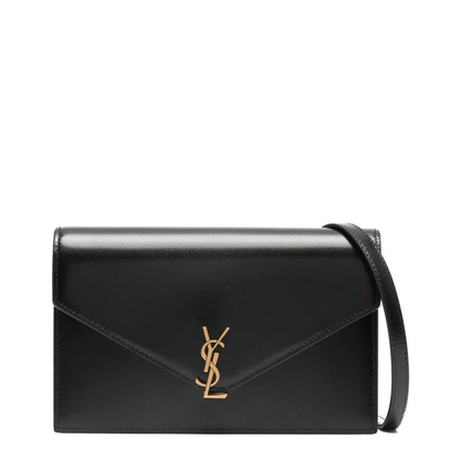 Cassandre Leather Crossbody Bags - Black