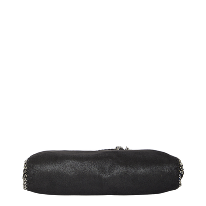 Falabella Fold-Over Shaggy Deer Tote Bag - Black