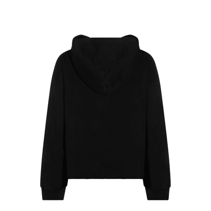 Black Cotton Hoodie