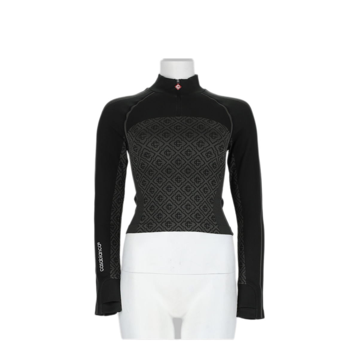 MAYFEYR - Casablanca - Top Monogram Senza Cuciture - WPF26ACT06801GREYMONOGRAM