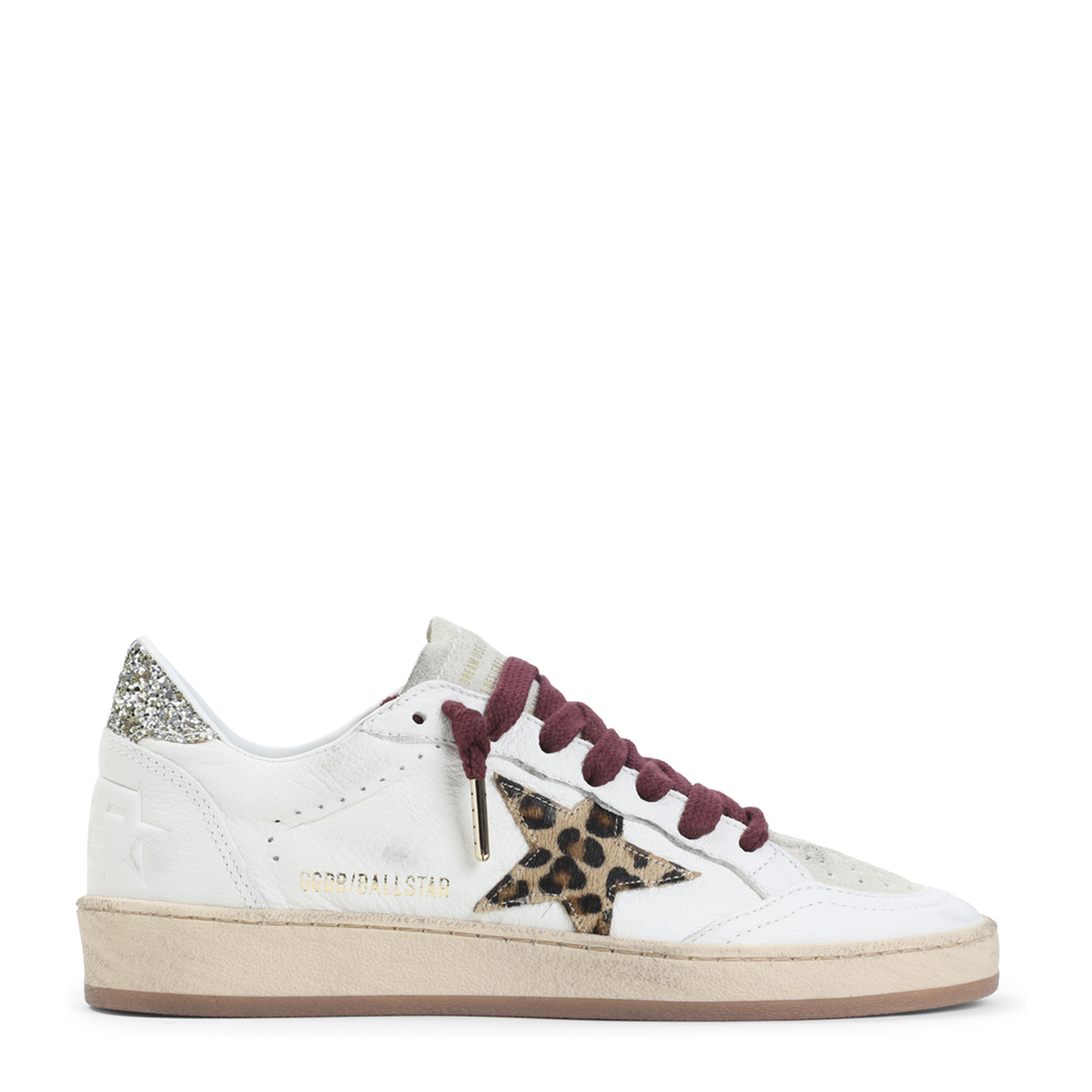 Ballstar Nappa Upper Toe and Spur Suede Tongue Horsy Star Glitter Heel