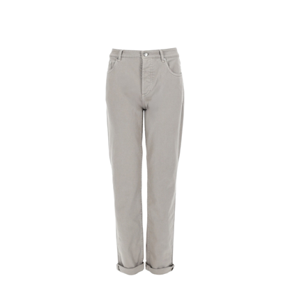 MAYFEYR - Brunello Cucinelli - Logo-Embroidered Five-Pocket Trousers - M277PD3210C7500