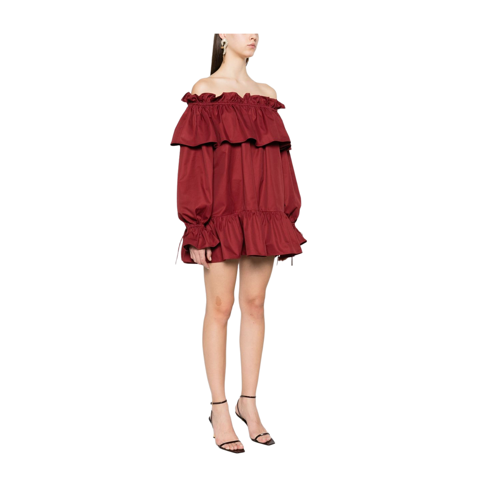 Off-Shoulder Ruffled Dress