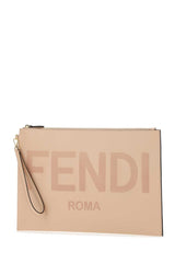 Roma Logo Pouch, Gold Hardware