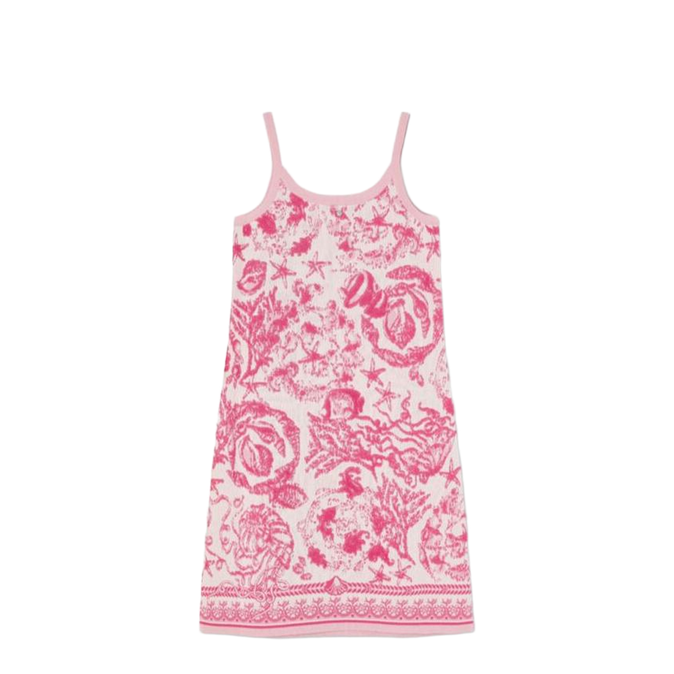 Underwater Barocco Knit A-Line Dress