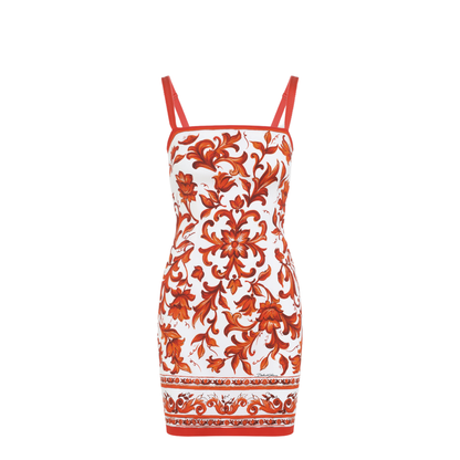 MAYFEYR - Dolce & Gabbana - Charmeuse Maiolica Mini Dress - F6TVVTGDDRJ