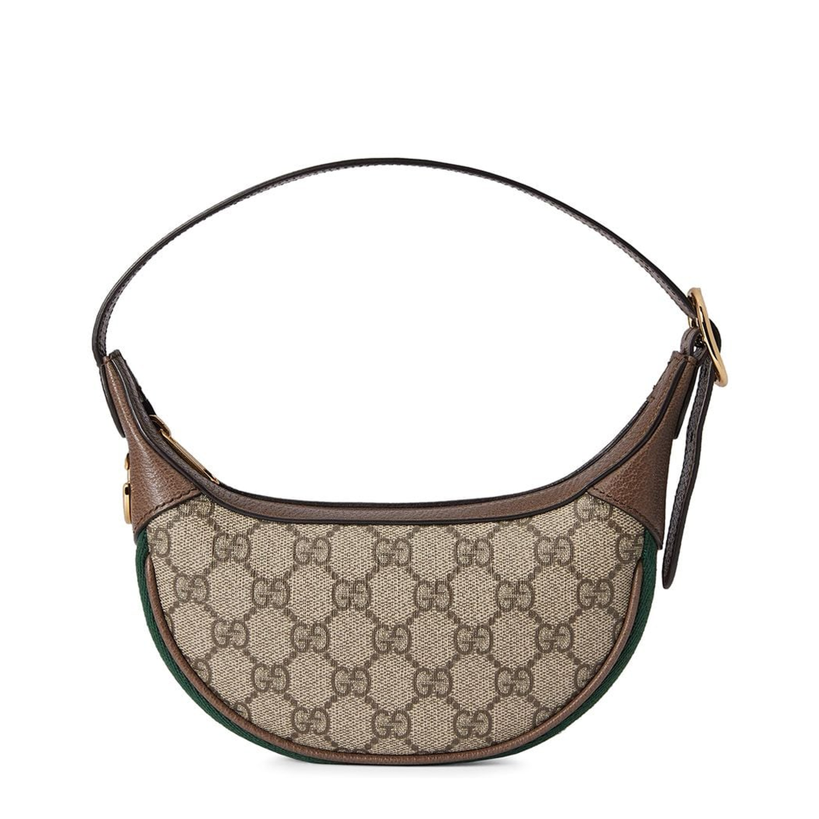 Ophidia Small Canvas Shoulder Bags - Beige