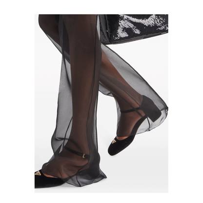 MAYFEYR - Prada - Semi-Sheer Flared Trousers - P252HSOOO1344F0002