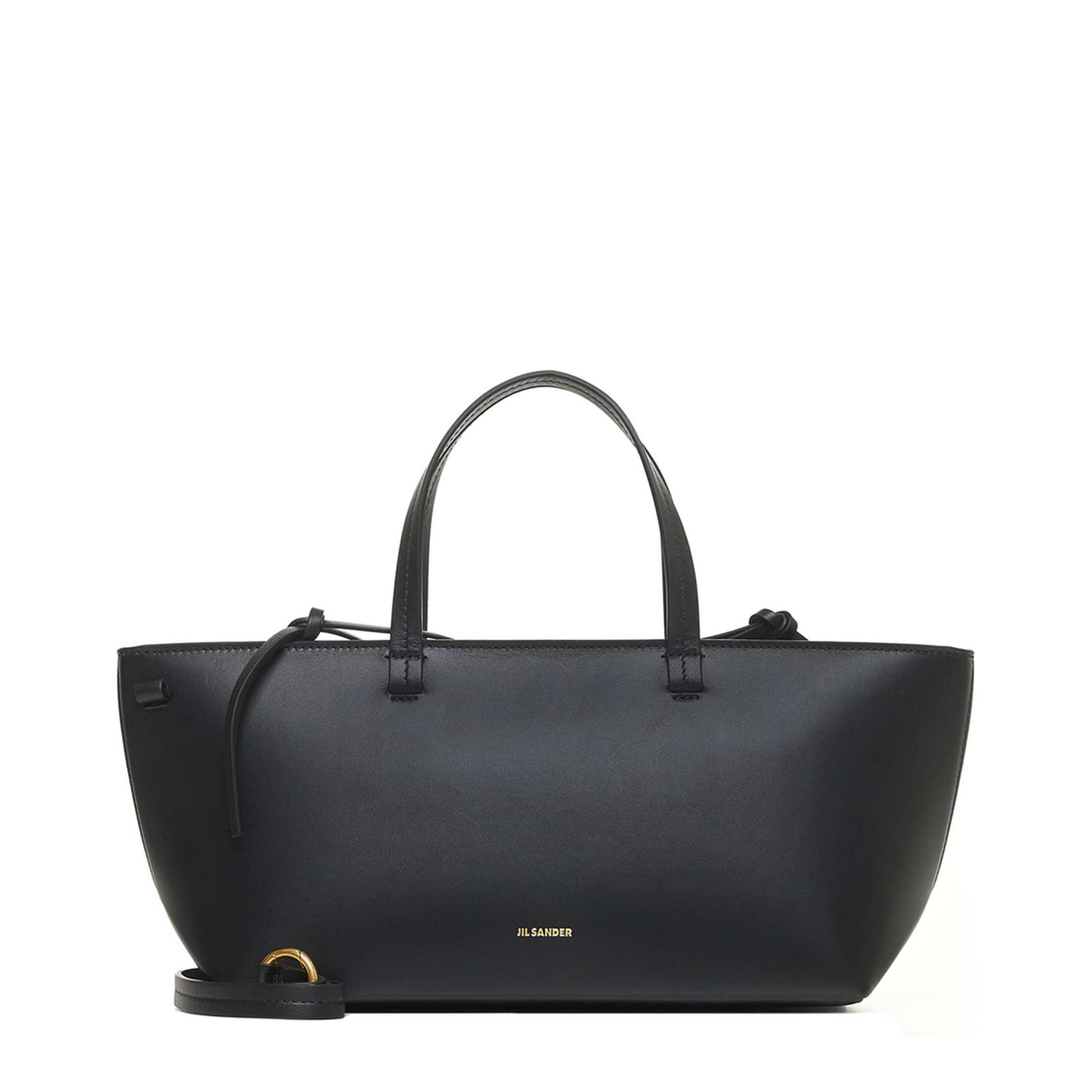 Bateau Black Leather Seal Bag