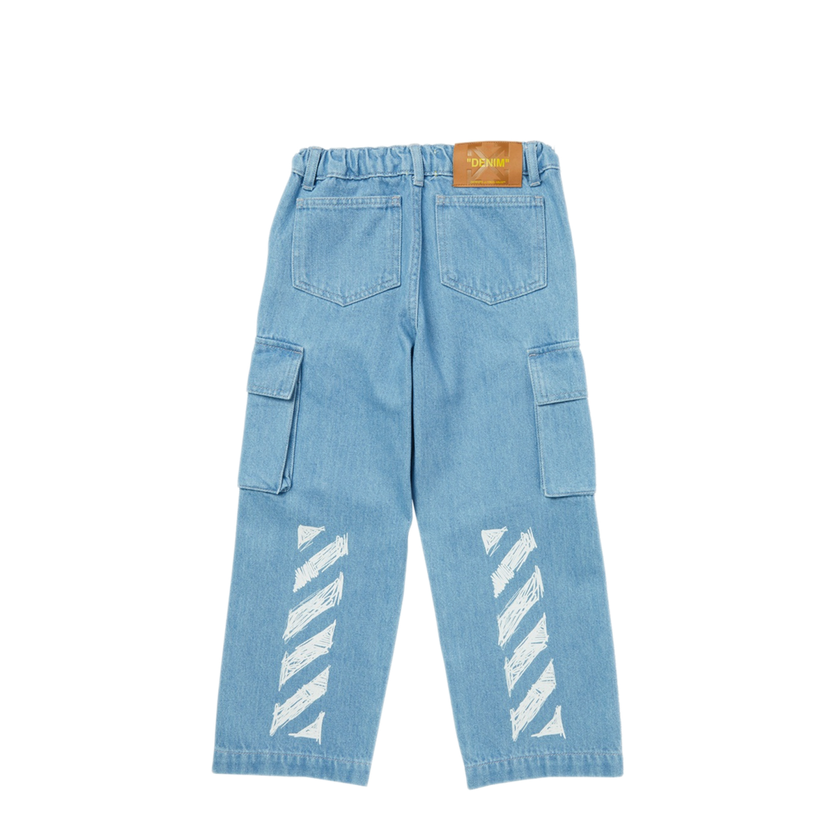 MAYFEYR - Off-White - Diag Sketch Denim Cargo Pant - 44BYB002KS26D001423