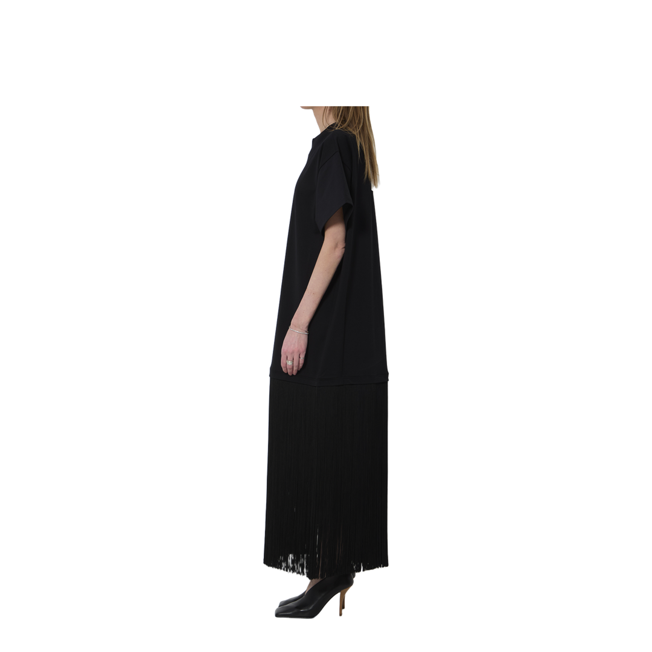 MAYFEYR - Alaia - Maxi Dress With Fringes - AA9I0029J103C999