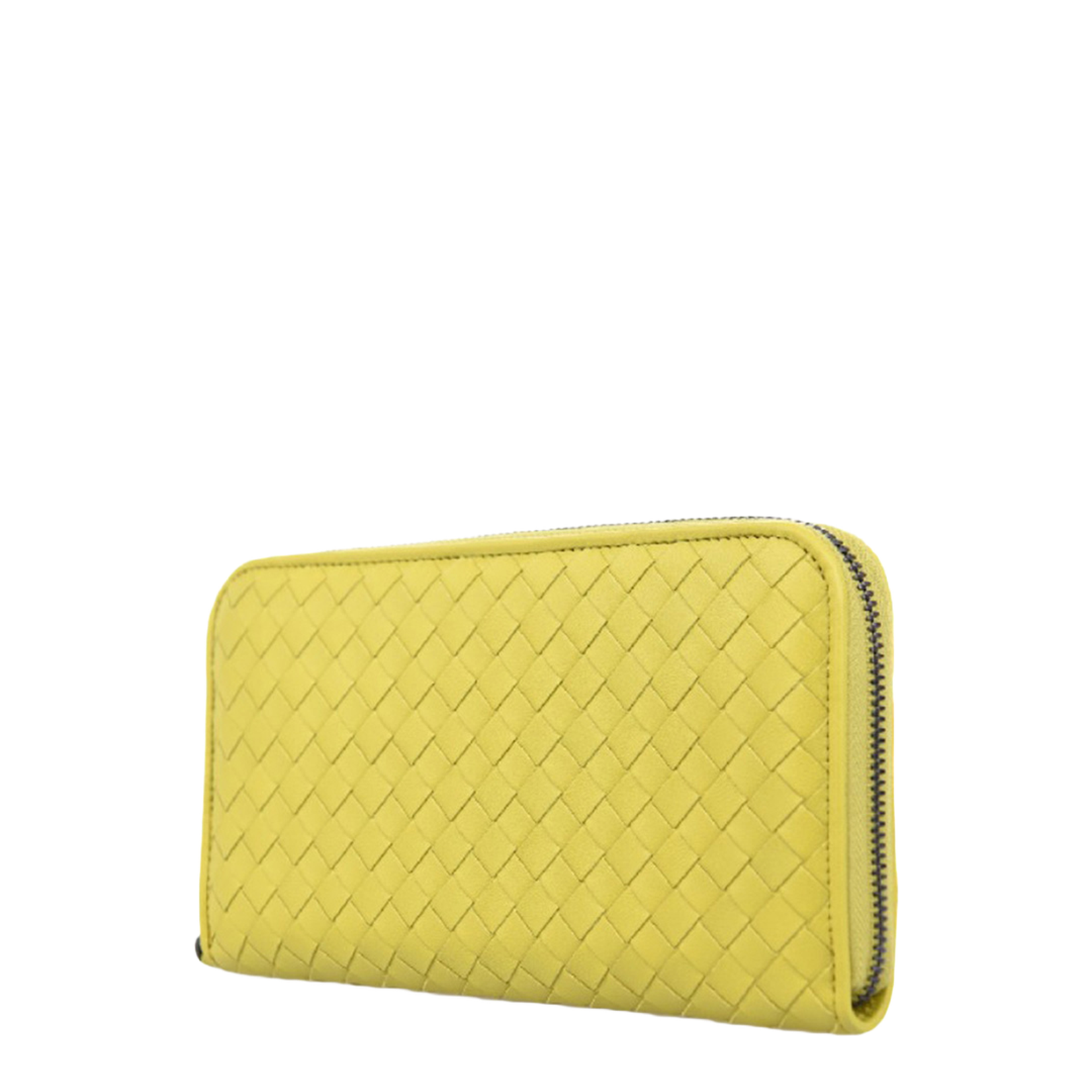 Long Wallet Intrecciato Round Zipper