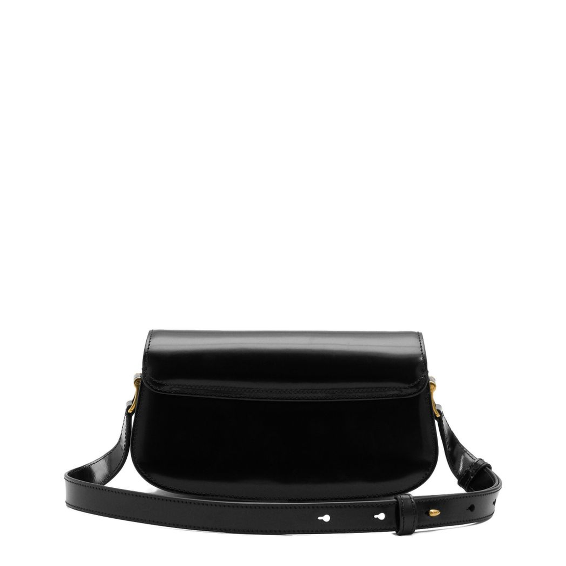 Paris Paris Cow Leather Shoulder Bag - Black