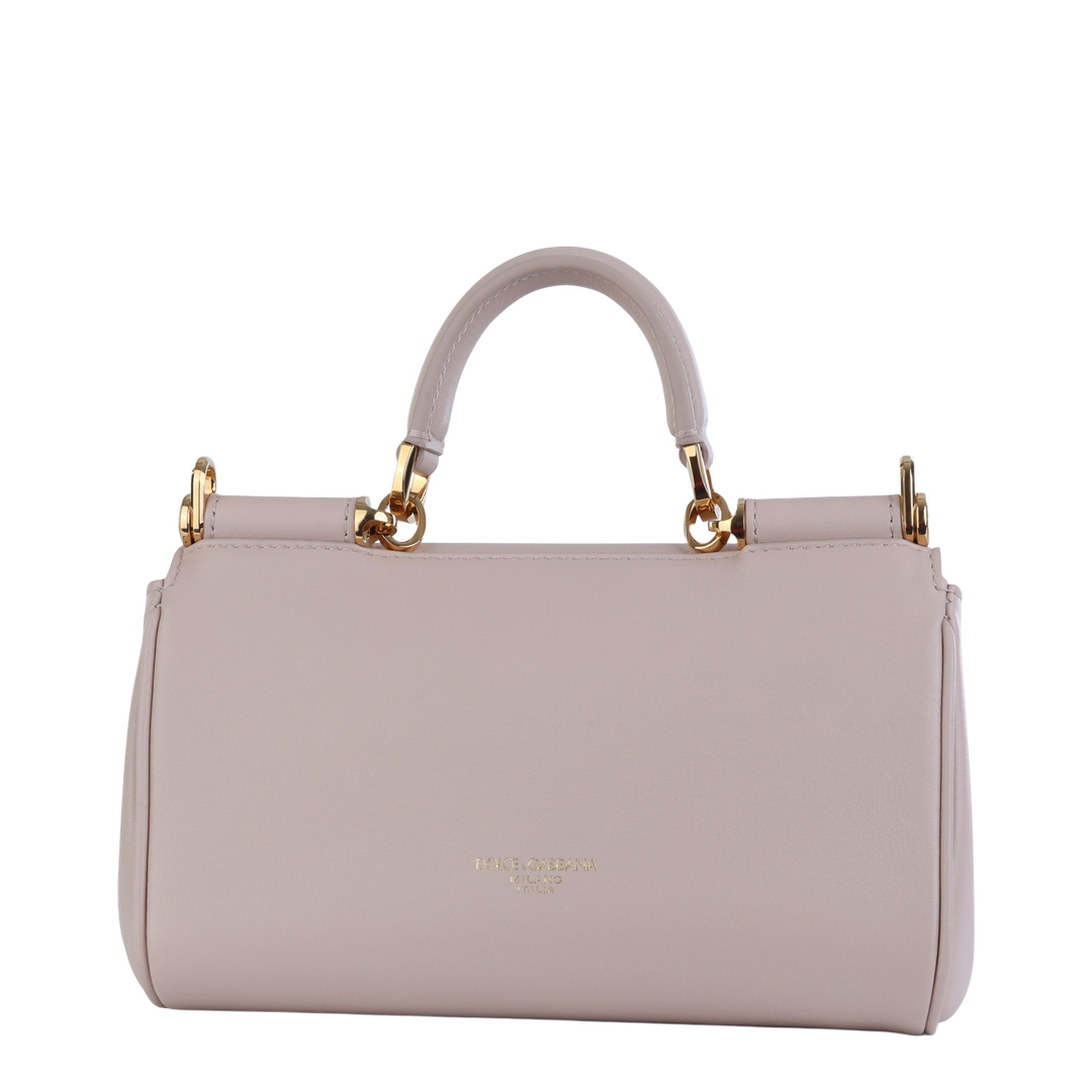 My Sicily Mini Calf Leather Top-Handle Bag - Beige