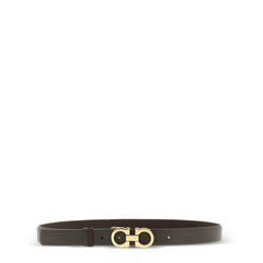 Dark Brown Leather Suede Belt