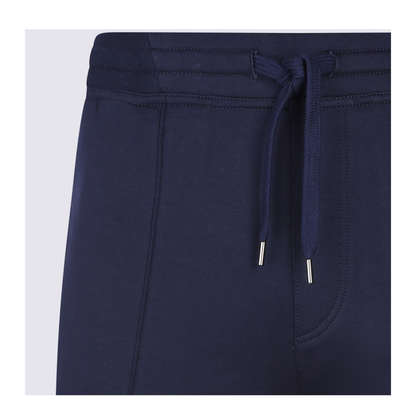 Drawstring Panelled Track Pants Blue