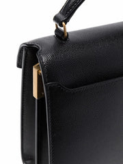 Cassandra Mini Top Handle Bag, Gold Hardware