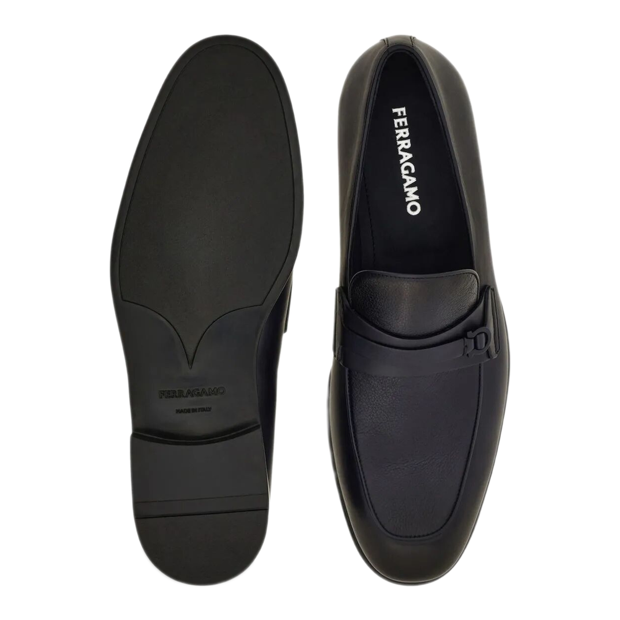 MAYFEYR - Ferragamo - Shaded Leather Loafers - 0223850784405NAVY