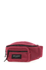 Fuchsia Mesh Belt Bag