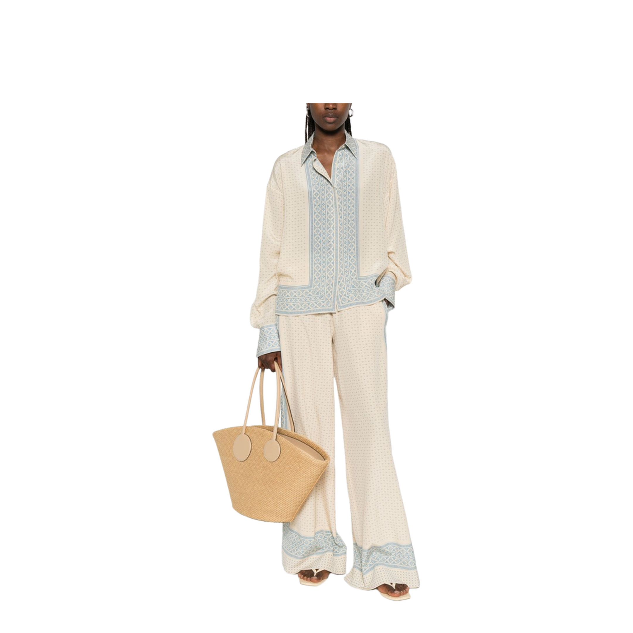 MAYFEYR - Ermanno Scervino - Trousers Ivory - D482P756YLTS4860