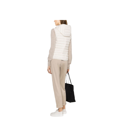 Cotton and Silk Blend Drawstring Pants - Beige