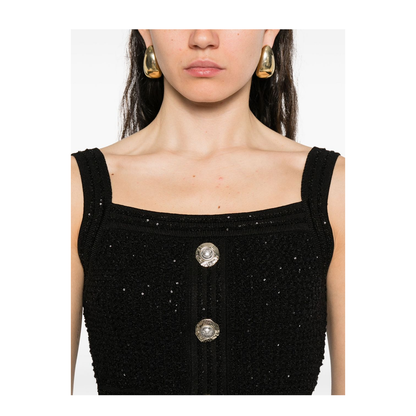 Tweed Top - Black