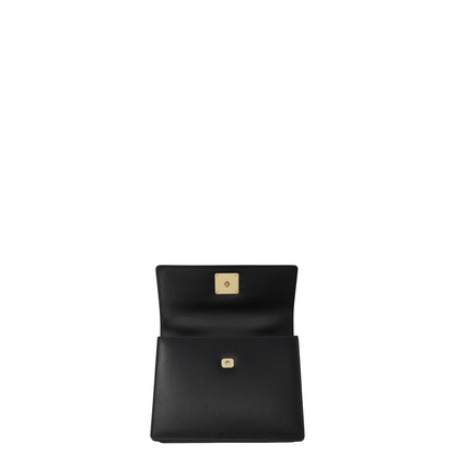 Black Leather Jitney 2.8 Handbag