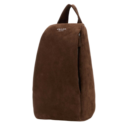 Brown Suede Backpack