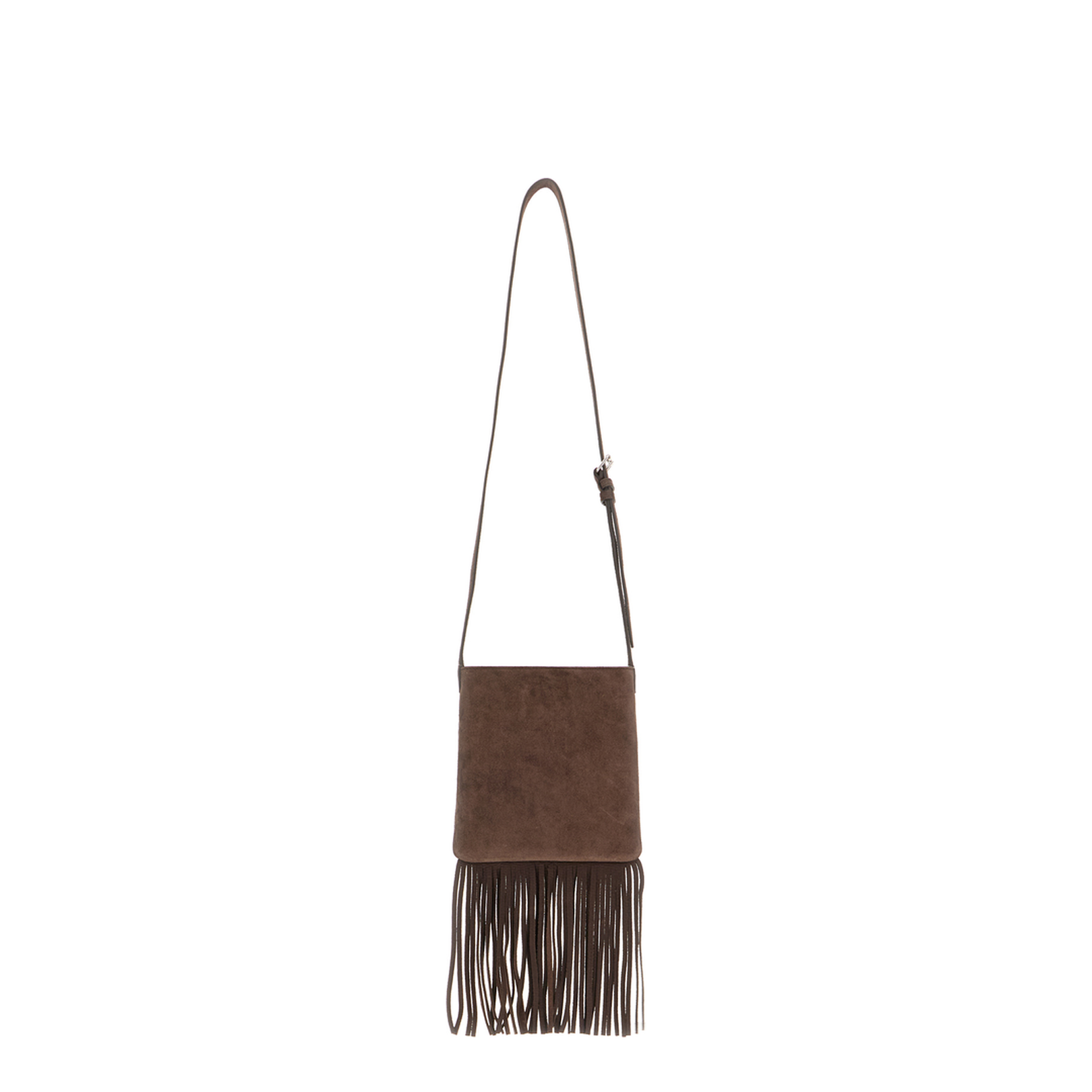 Brown Suede Nellcã´te Crossbody Bag