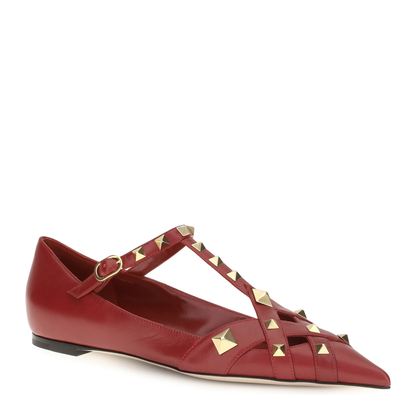 MAYFEYR - Valentino - Studdy Ballerinas In Kidskin - 9W2S0PQ9JYWBGN