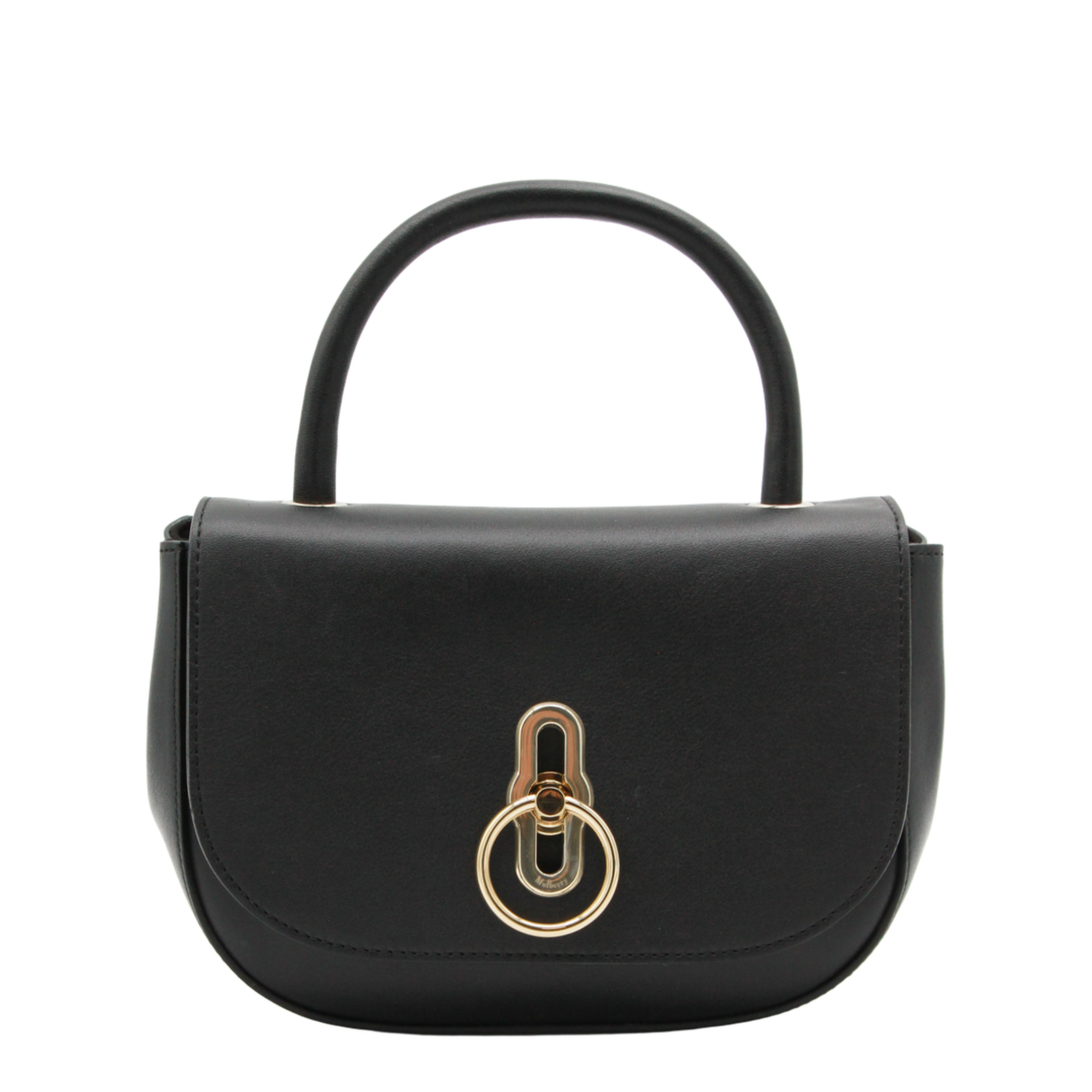 Amberley Small Supple Smooth Leather Top Handle Bag - Black