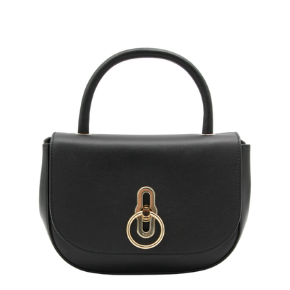 Amberley Small Supple Smooth Leather Top Handle Bag - Black