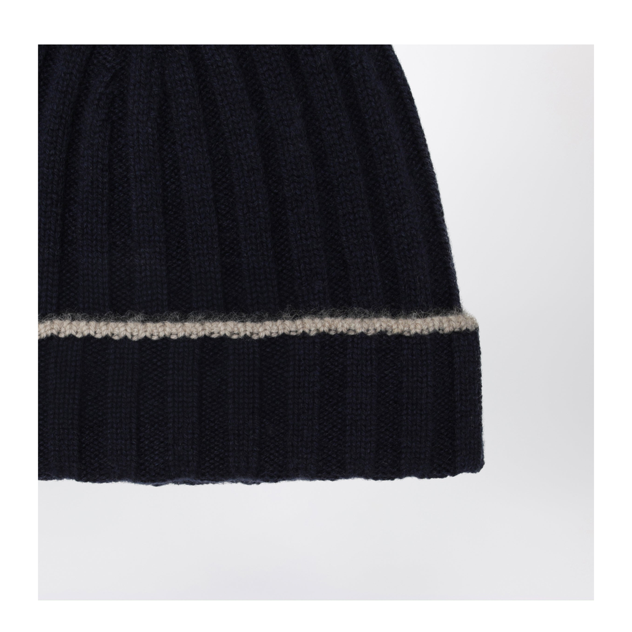 MAYFEYR - Brunello Cucinelli - Ribbed Cashmere Beanie In Navy Blue - M2240900WSCU715