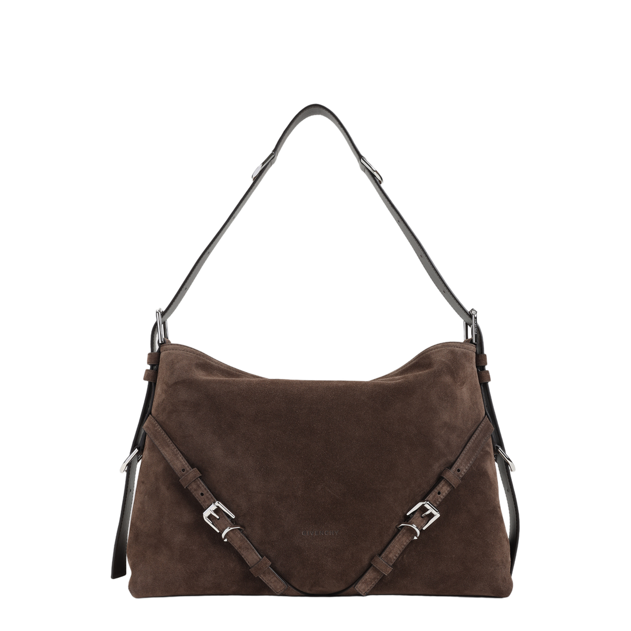 Medium Voyou Shoulder Bag Ebony Brown