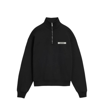 Gros Grain Zipped-Rollneck Sweatshirt