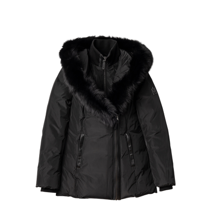 Black Polyester Down Jacket