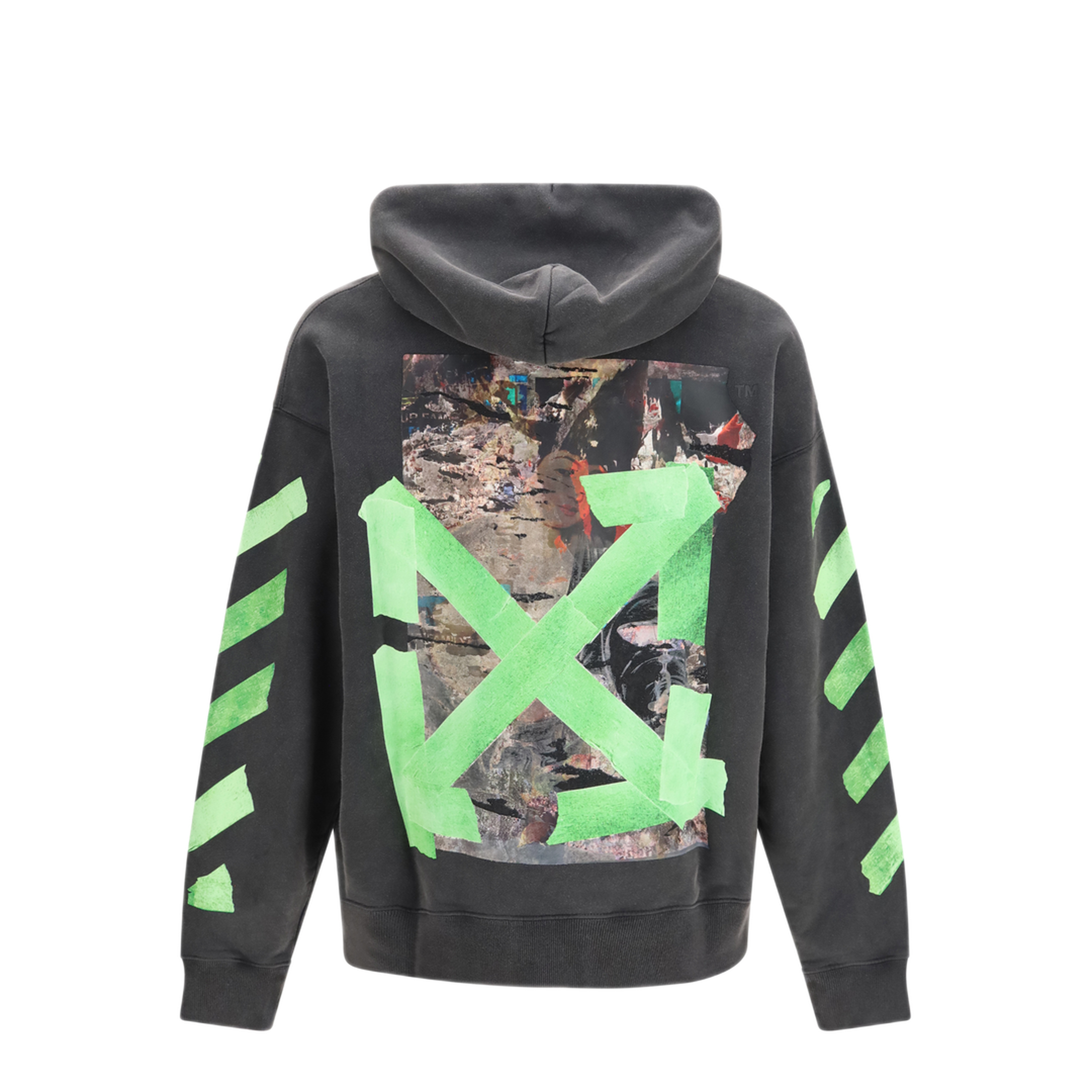 MAYFEYR - Off-White - Bacco Arrow Skate Hooded Sweatshirt - OMBB085F26FLE00T00001