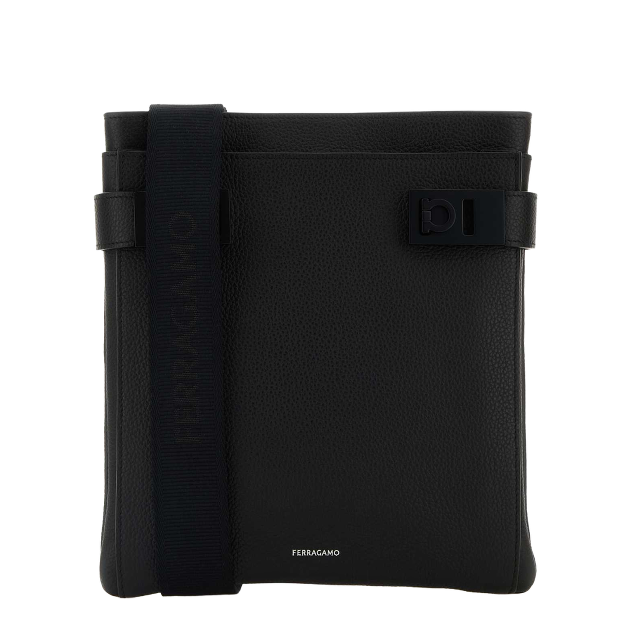 Black Leather Crossbody Bag