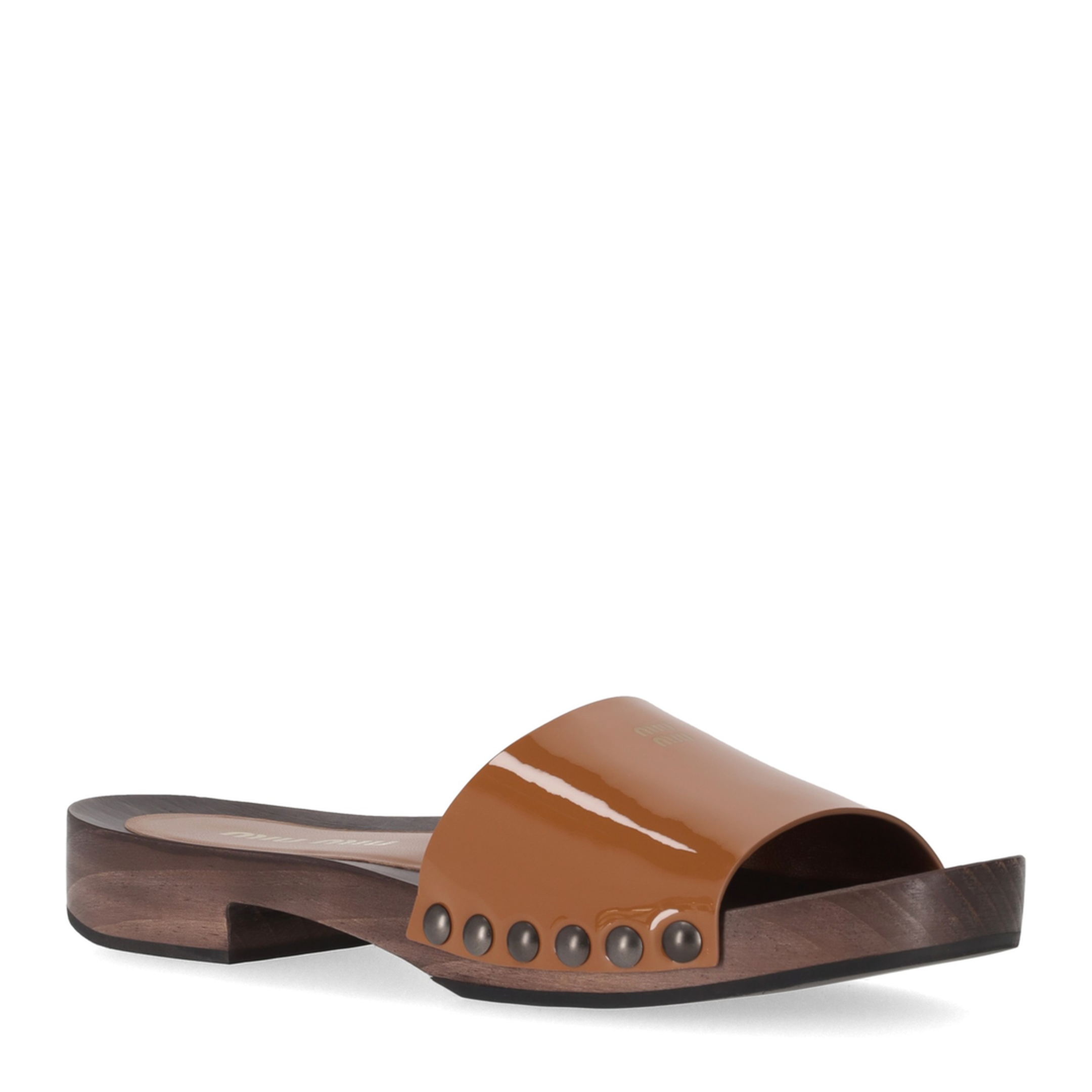 MAYFEYR - Miu Miu - Patent Leather Clogs - 5Z425EFA030069F098L