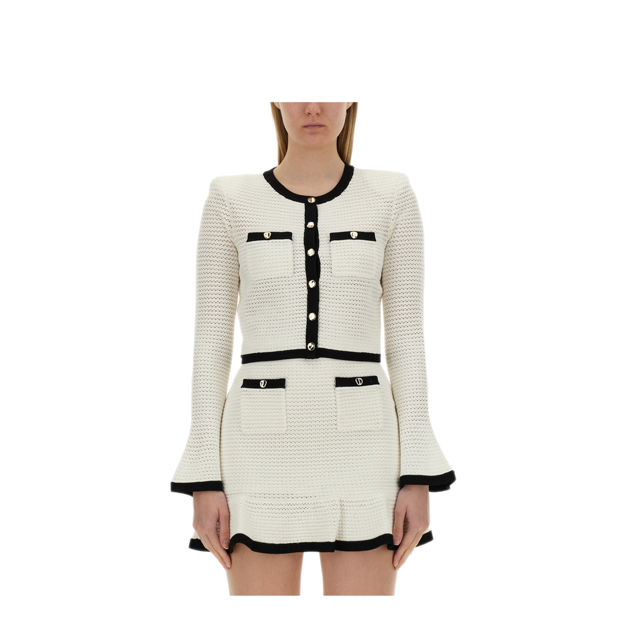MAYFEYR - Self Portrait - Crochet Cardigan - SS24217JCWHITE